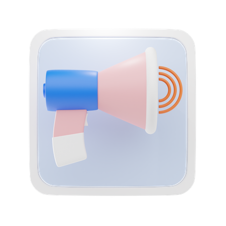 Megafone  3D Icon