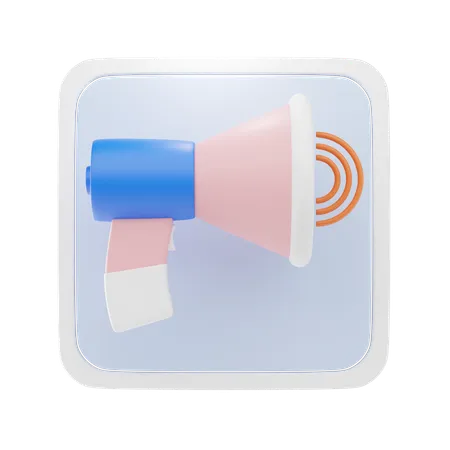 Megafone  3D Icon