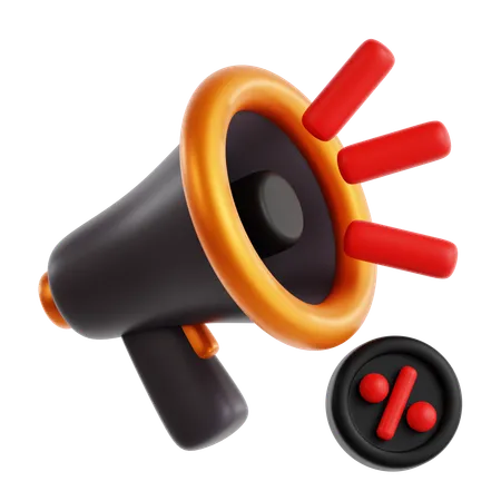 Megafone  3D Icon