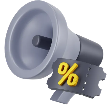 Megafone  3D Icon