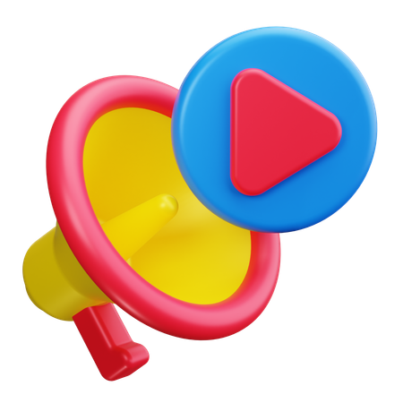 Megafone  3D Icon