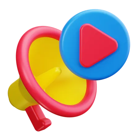 Megafone  3D Icon