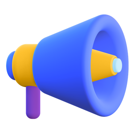 Megafone  3D Illustration