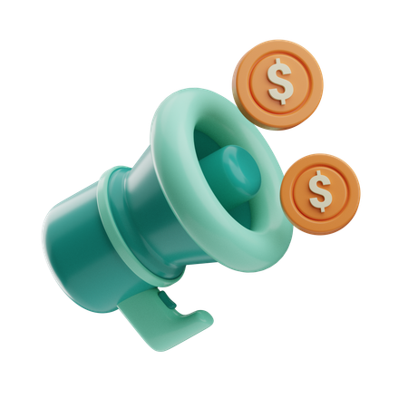 Megafone  3D Icon