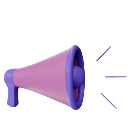 Megafone  3D Illustration