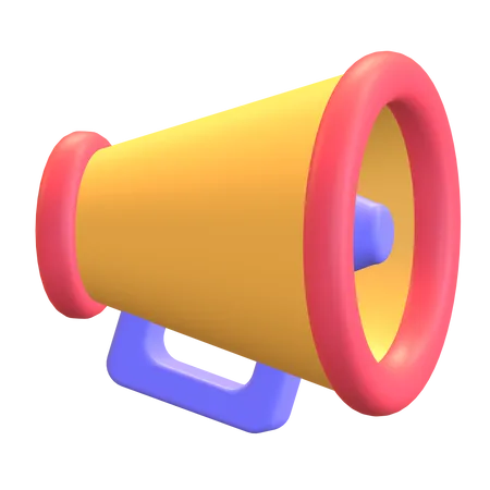 Megafone  3D Illustration