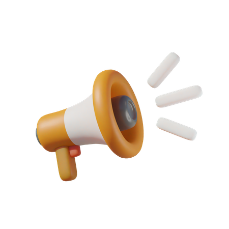 Megafone  3D Illustration