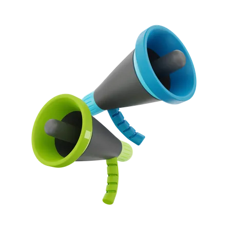 Megafone  3D Illustration