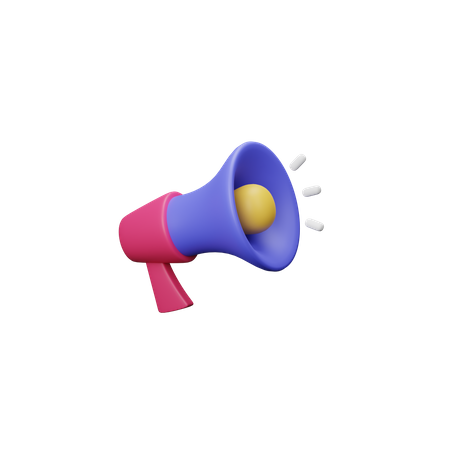 Megafone  3D Illustration