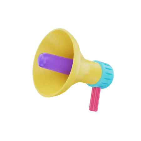 Megafone  3D Illustration