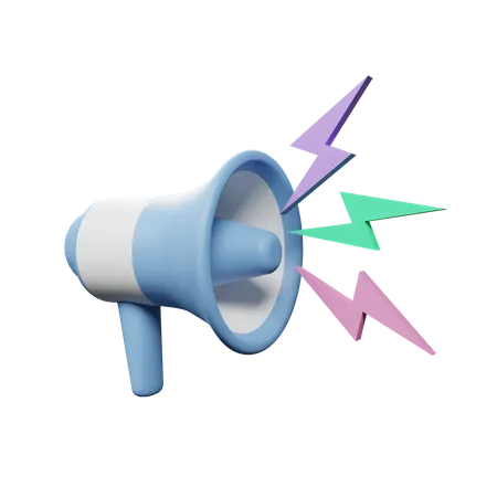 Megafone  3D Illustration