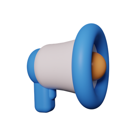 Megafone  3D Illustration