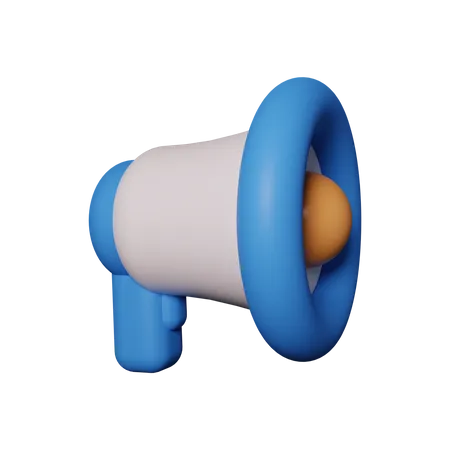 Megafone  3D Illustration