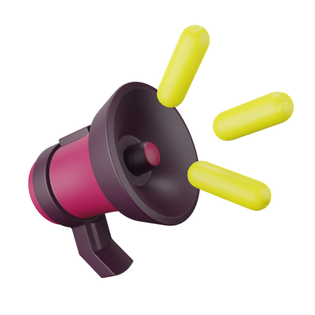 Megafone  3D Illustration