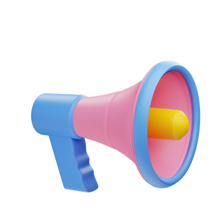 Megafone  3D Illustration