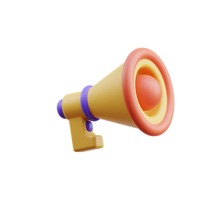 Megafone  3D Icon