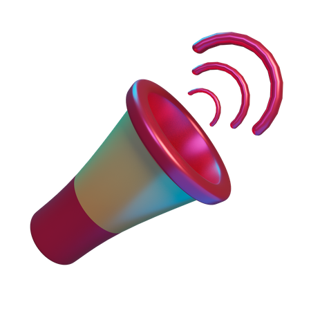 Megafone  3D Illustration