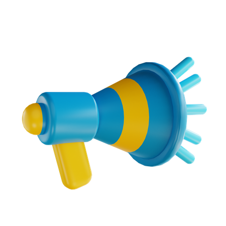 Megafone  3D Illustration