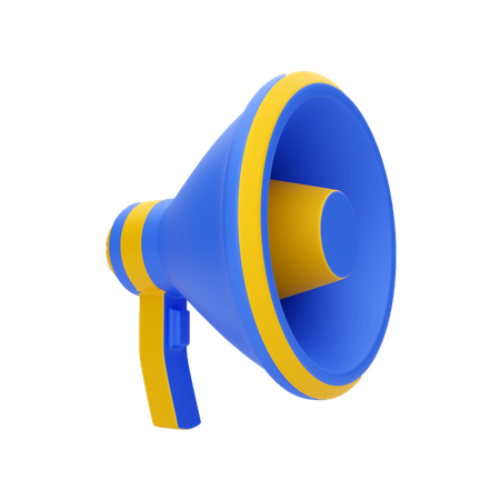 Megafone  3D Illustration