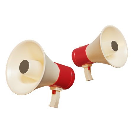 Megafone  3D Illustration