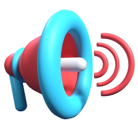 Megafone  3D Illustration