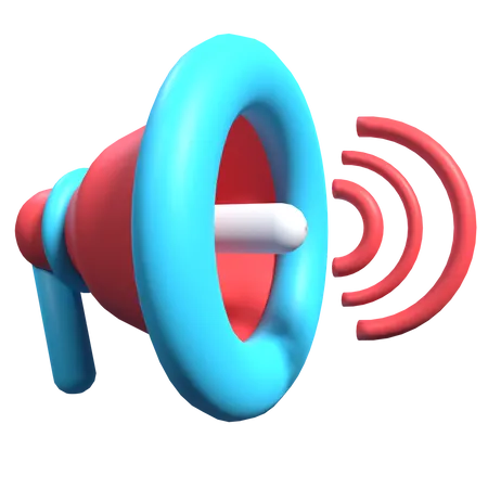 Megafone  3D Illustration