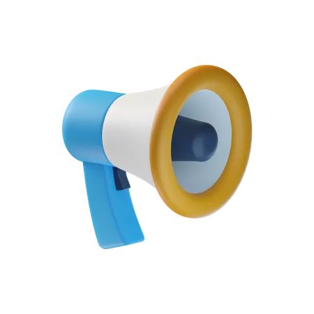 Megafone  3D Illustration