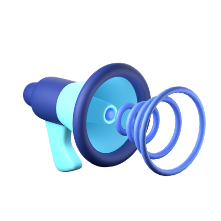 Megafone  3D Illustration