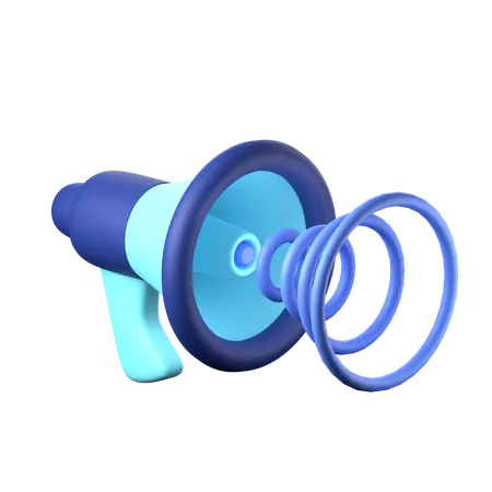 Megafone  3D Illustration