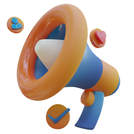 Megafone  3D Icon