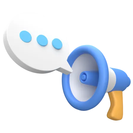 Megafone  3D Icon