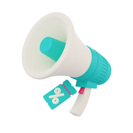 Megafone  3D Icon