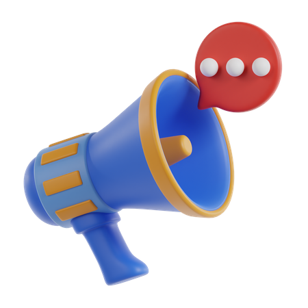 Megafone  3D Icon