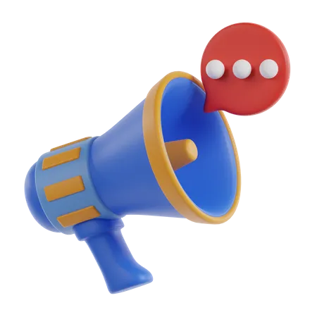 Megafone  3D Icon