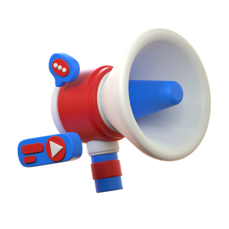 Megafone  3D Icon