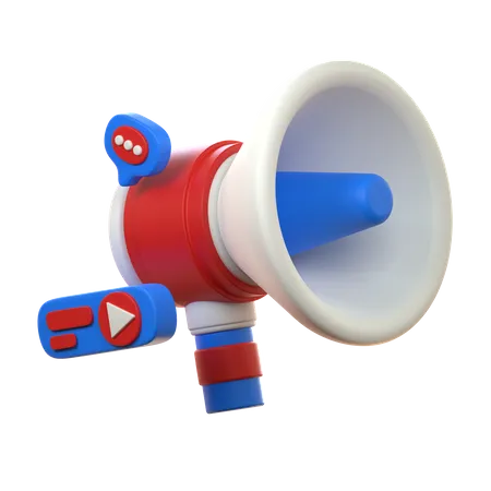 Megafone  3D Icon