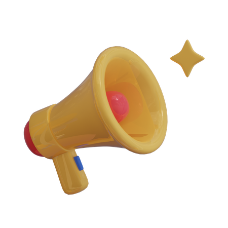 Megafone de promoção  3D Icon