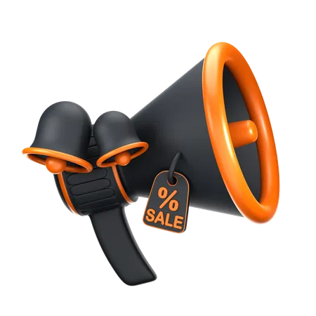 Promoção do megafone  3D Icon
