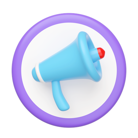 Megaphon  3D Icon