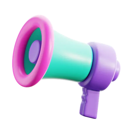 Megaphone 3 D Icon Which Can Be Used For Various Purposes Such As Websites Mobile Apps Presentation And Others 3D Icon