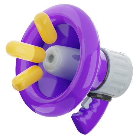 Mégaphone  3D Icon