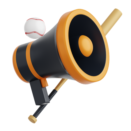 메가폰  3D Icon