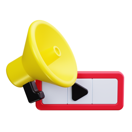 Mégaphone  3D Icon