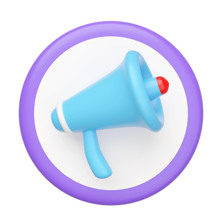 Megaphone  3D Icon