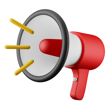 Megaphone  3D Icon