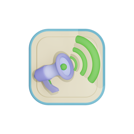 Megaphone  3D Icon