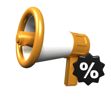 Megaphone  3D Icon