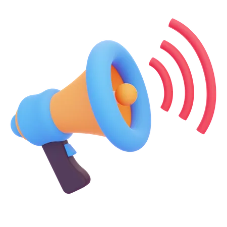 Megaphone  3D Icon