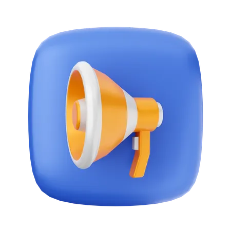 Megaphone  3D Icon