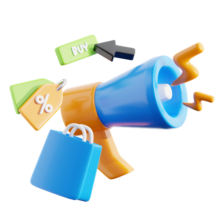 Megaphone  3D Icon